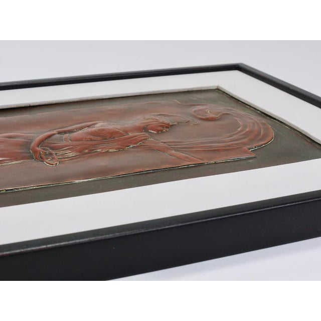 1900 - 1909 Vienna Secession Art Nouveau Relief Panels by Georg Klimt, Vienna, 1900s, Set of 2 For Sale - Image 5 of 18