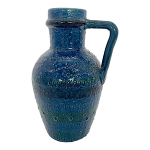 1960s Ceramic Bitossi Vase Handled Pot Pitcher