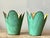 Green Vintage Boho Original Tole Cache Pots - A Pair For Sale - Image 8 of 10