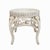 Mid-Century Modern 1960's Natural Rattan Footstool/Round Coastal For Sale - Image 3 of 3