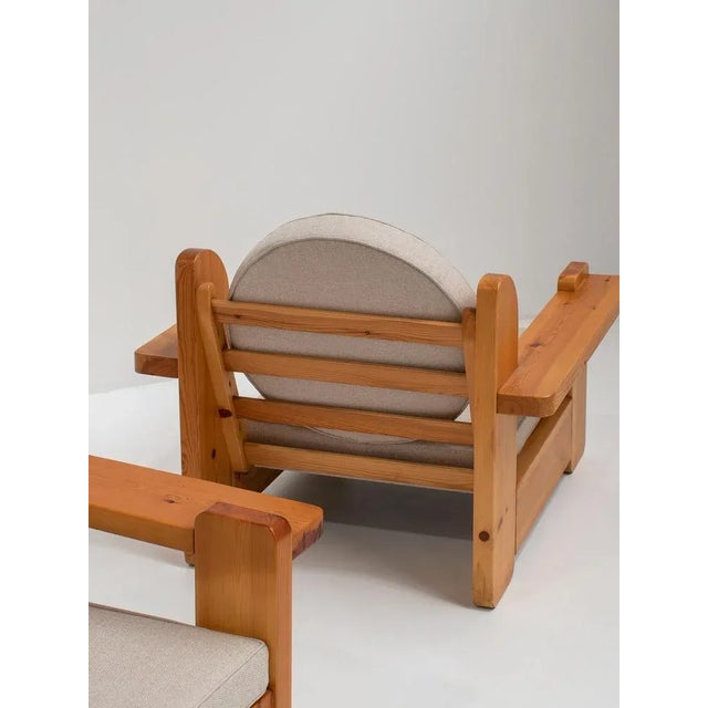 Set of Italian Pine Lounge Chairs, 1970s For Sale - Image 6 of 11
