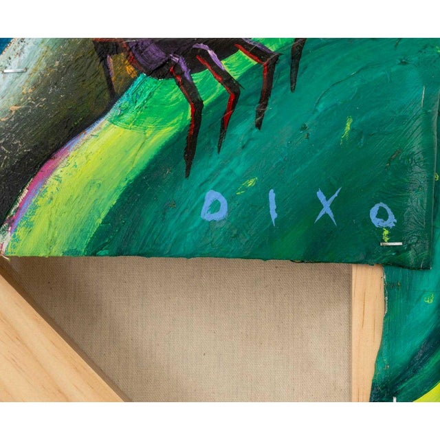 Blue Figure and Animals Abstract Composition For Sale - Image 8 of 8