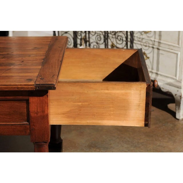 Late 18th Century French Walnut and Acacia Wood Sofa Table For Sale In Atlanta - Image 6 of 11