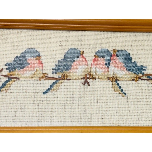 American Needlepoint, Fanciful Birds, Vintage For Sale - Image 3 of 11