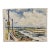 Henry Emil Salloch Original Watercolor on Paper Coastal Harbor, 1946 For Sale