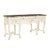 French Continental Creme-Peinte and Marble-Top Console Sideboard For Sale - Image 3 of 4