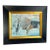 Ben Marcune Signed Oil Painting, Snowy Stone Building & Railing Winter Scene, Framed For Sale