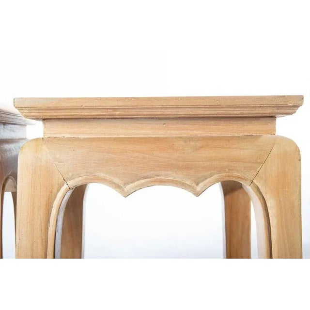 Ming Style Pedestal Tables - a Pair For Sale In New York - Image 6 of 13