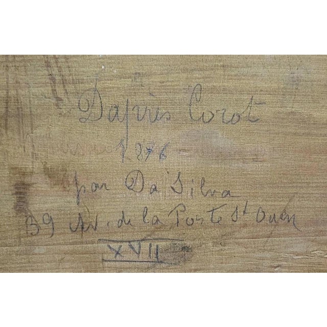 Da Silva after Corot, Landscape, Late 19th Century, Oil on Panel, Framed For Sale - Image 4 of 6