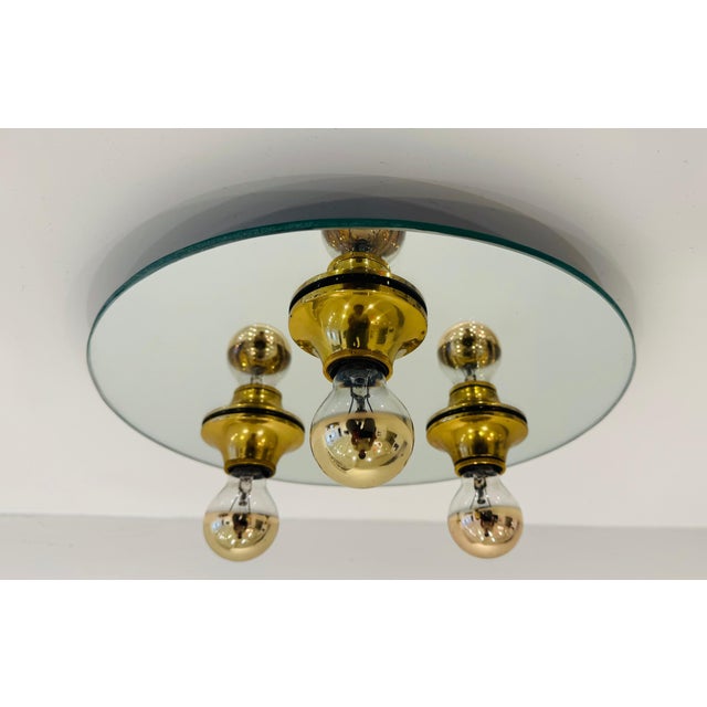 1960s Mid Century Modern Space Age German Flush Ceiling Lamp For Sale - Image 10 of 10