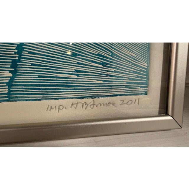2010s "60s Redux/Movement" — Signed Framed Block Print, Herbert Simon 2011 For Sale - Image 5 of 7