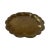 Victorian Antique Arts & Crafts German Mendelssohn Hammered Brass Tray For Sale - Image 3 of 9