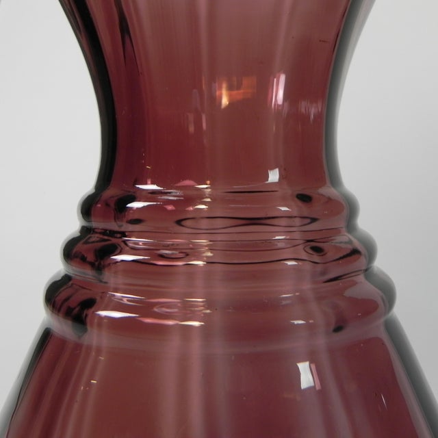 Vintage Art Deco Purple Vase, 1930s For Sale - Image 11 of 11