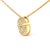 10K Yellow Gold Diamond Accent "G" Initial Bubble Pendant Necklace For Sale - Image 4 of 5