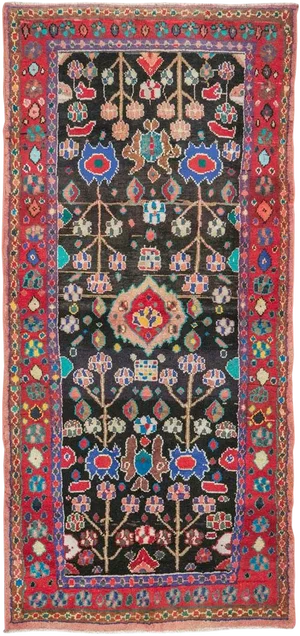 Vintage Persian Hamadan Rug – Size: 2' 9" X 5' 9"