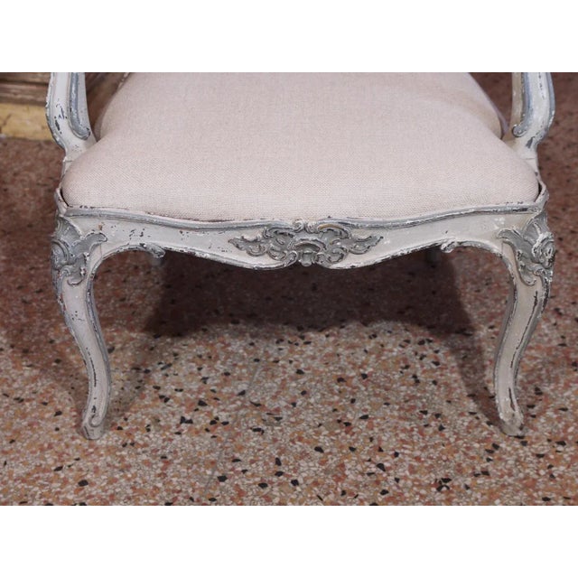 19th Century Painted Italian Armchairs - Pair For Sale In New Orleans - Image 6 of 12