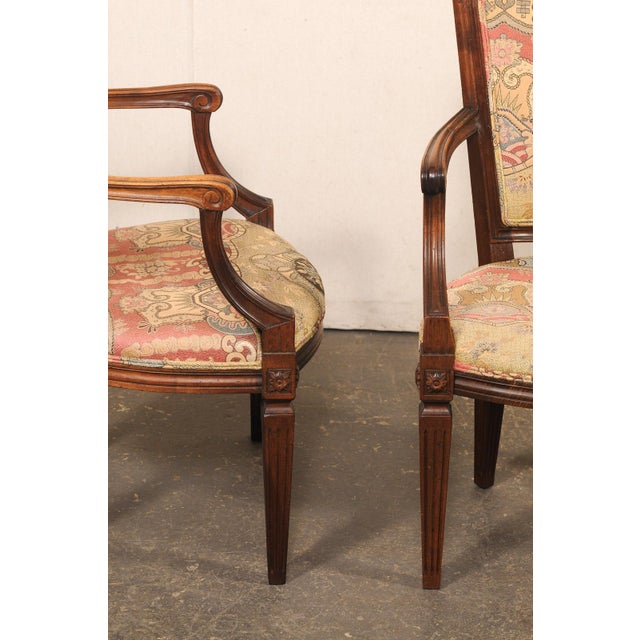 Mid 20th Century Mid-Century Italian Neoclassical Armchairs For Sale - Image 5 of 11