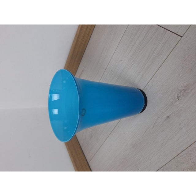 Vase in Blue Murano Glass from Venini, 1990s For Sale - Image 6 of 7