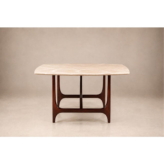 Brasilia Dining Table in Brazilian Rosewood & Marble, Brazil, C. 1965 For Sale In New York - Image 6 of 18