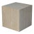 Late 20th Century Travertine Cube Side Table For Sale