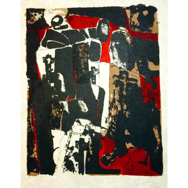 Artist: Paul Guiramand Country: France Title: Untitled 4 Medium: Original Lithograph Marks: Not signed, not numbered Paper...