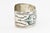 Late 20th Century Gibson Gene Navajo Sterling Silver Turquoise Inlay Cuff Bracelet For Sale - Image 4 of 9