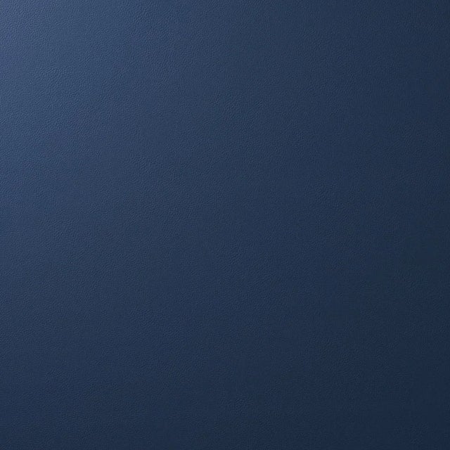 Sample - Schumacher Indoor/Outdoor Vegan Leather Fabric in Denim For Sale