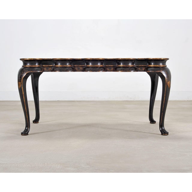 Rose Tarlow Scalloped Coffee Table Chinoiserie Lacquered For Sale - Image 18 of 18
