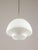 Mid-Century Modern Italian Opaline Glass and Brass Pendant Lamp For Sale - Image 15 of 16