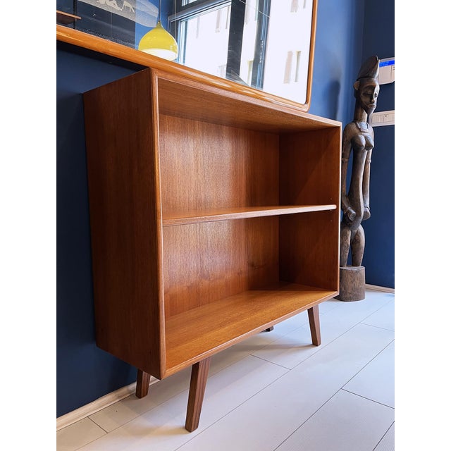 Teak Open Bookcase, 1960s For Sale - Image 4 of 8