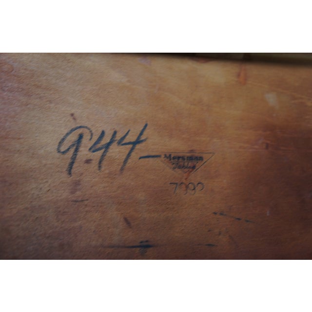 Mid 20th Century Mersman English Regency Style Mahogany Inlaid Console Entry Table For Sale - Image 12 of 12