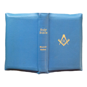 C. 1930-1940s Masonic Edition of the Holy Bible in Original Box, Windsor Lodge, Embossed Sealed, Numbered and Signed