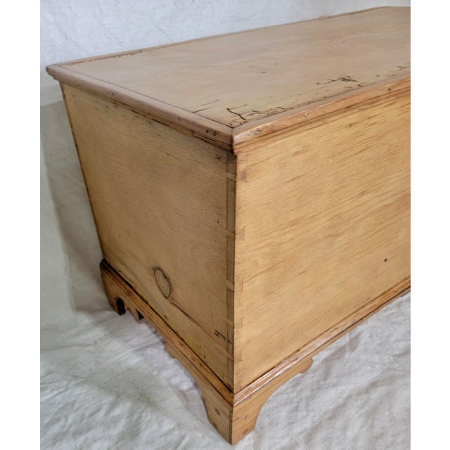 Antique Georgian Pine Blanket Trunk /Box With Original Hardware, Circa 1830 From England. We found this piece in northeast...