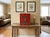 This exquisite vintage finish Chinese scholar’s chest showcases rich traditional craftsmanship, featuring a vibrant red-...