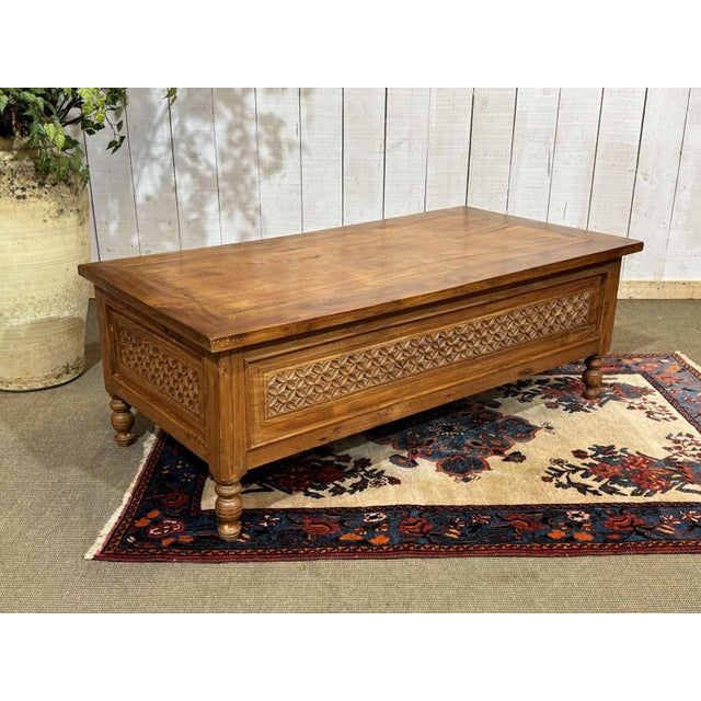 Vintage Indian Teak Coffee Table, 1970s For Sale - Image 14 of 16