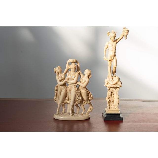 Classical Art Resin Sculptures in Ivory Finish, 1970s-1980s, Set of 2 For Sale - Image 12 of 12