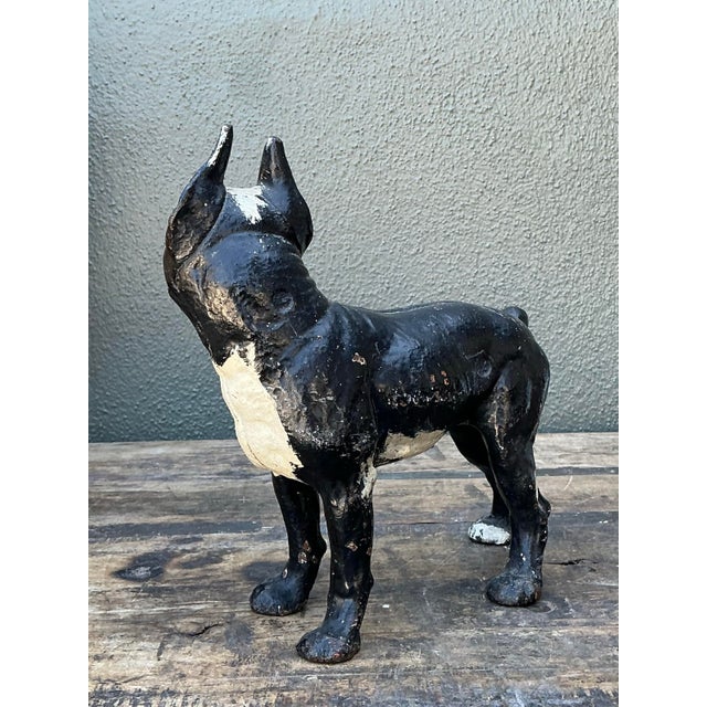 Vintage Boho Patinated Wrought Iron Dog For Sale - Image 9 of 12