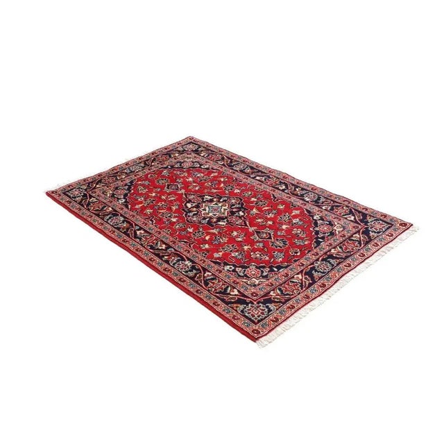 Kashan Rug in Virgin Wool For Sale - Image 3 of 11