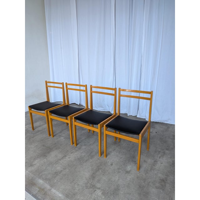 Vintage Scandinavian Wooden Dining Chairs, Yugoslav, 1970s, Set of 14 For Sale - Image 17 of 18