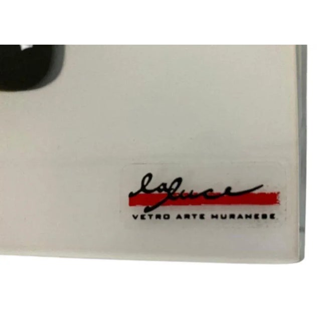 Vintage Murano Glass Suspension Lamp With Steel Cable, 1990 For Sale - Image 10 of 10