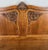 Brown Vintage French Louis XVI Style Oak Double Bed Frame with Carved Headboard For Sale - Image 8 of 12