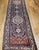 Vintage Persian Bidjar Wide Runner, Hand-Knotted Wool, Geometric Medallion Pattern, Navy & Ivory, 4x14 For Sale - Image 15 of 18