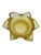 Vintage Murano Bullicante Controlled Bubble Art Glass Amber Yellow Ashtray/ Catchall For Sale In New York - Image 6 of 10