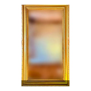 Vintage Chende Baroque Style Floor Mirror**Large Ornate Solid Wood Gold Frame**OBO For Sale