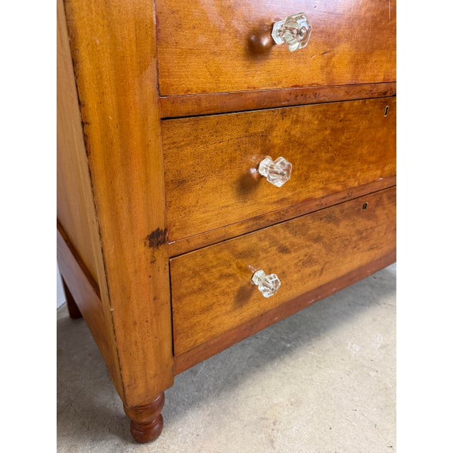 Mid 19th Century Cherry American Empire / Sheraton Chest of Drawers For Sale - Image 9 of 12