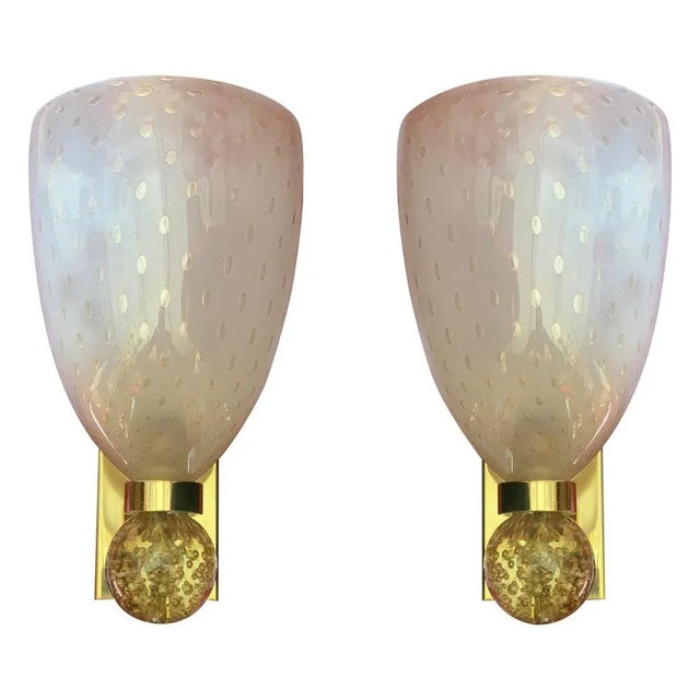 Murano Wall Lamps by Barovier & Toso, 1960s, Set of 2 For Sale - Image 12 of 12