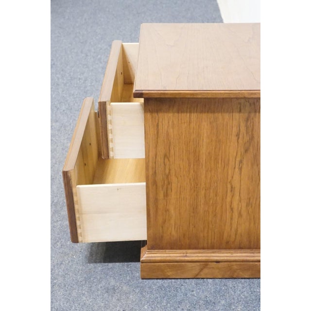 Wood Thomasville Furniture Serenade Collection Burled Walnut Italian Neoclassical Tuscan Style 26" Nightstand 21211-110 For Sale - Image 7 of 14
