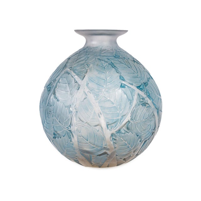 Milan Vase in Clear Glass by Lalique For Sale - Image 3 of 5
