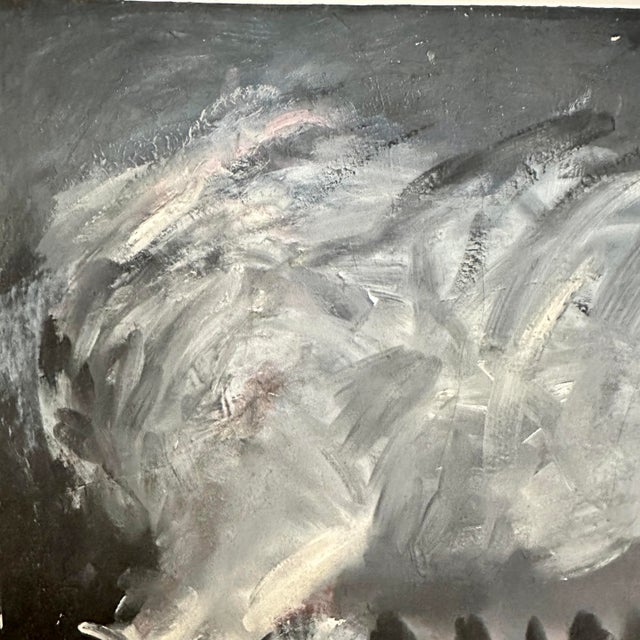 Pig in Black and White, 1974, Oil on Canvas For Sale - Image 4 of 10