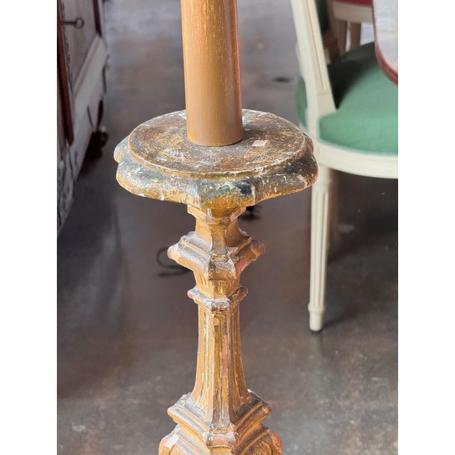 19th Century Italian Carved Floor Lamp For Sale - Image 9 of 11